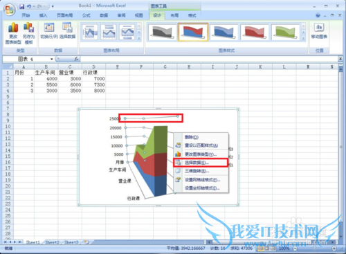 如何用Excel设计及应用面积图