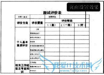 Excel2010中如何预览与打印面试评价表