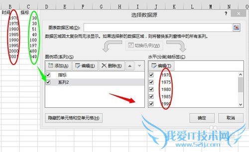 EXCEL如何做粗边面积图