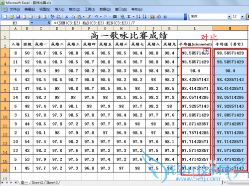 excel2003中trimmean函数的应用