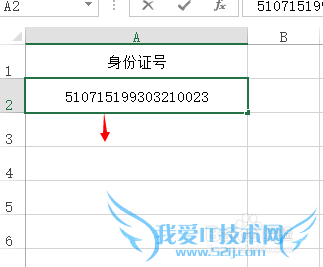 Excel显示输入的数字/学生证号身份证号的输入