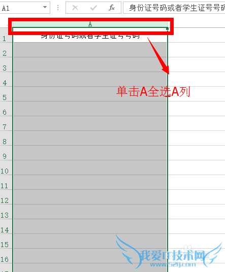 Excel显示输入的数字/学生证号身份证号的输入