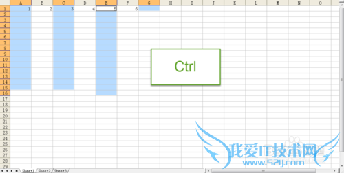 Excel快速填充不相邻的多列内容