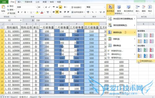 通过数据条直观查看EXCEL数据