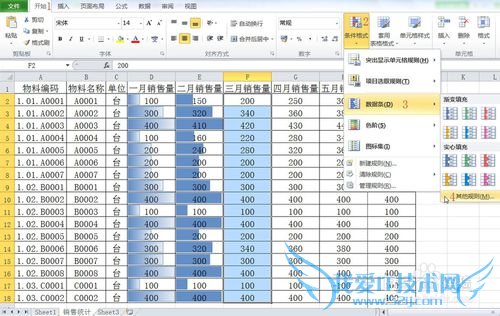 通过数据条直观查看EXCEL数据