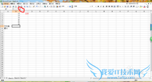 Excel办公软件使用(一):数据平均及最大(小)值