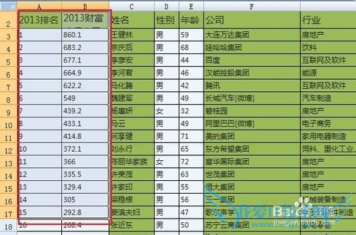 Excel中使用条件格式筛选数据