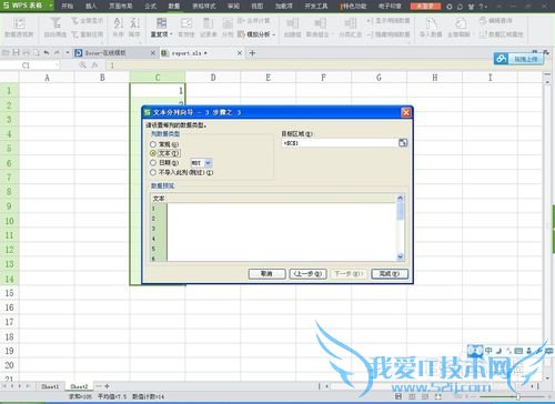 如何将excel的单位格格式转化为文本
