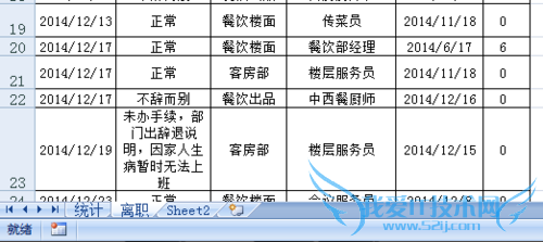 EXCEL花名册实时自动生成离职人员工龄分布