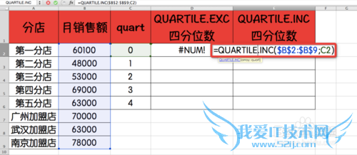 Excel⣺[189]PERCENTILE.INC÷