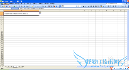 很长的数字在EXCEL中如何输入?
