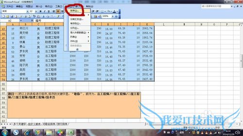 Excel中怎么使用自定义排序?