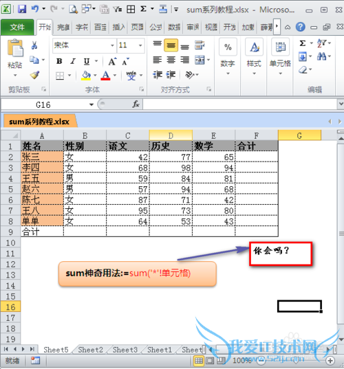 EXCEװ칫-ƪ[6]sum('*'!)