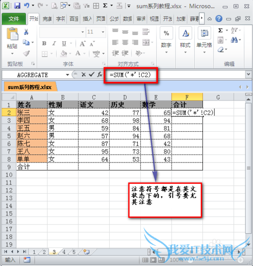 EXCEװ칫-ƪ[6]sum('*'!)