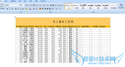 excel表格数据导入到word里面的方法