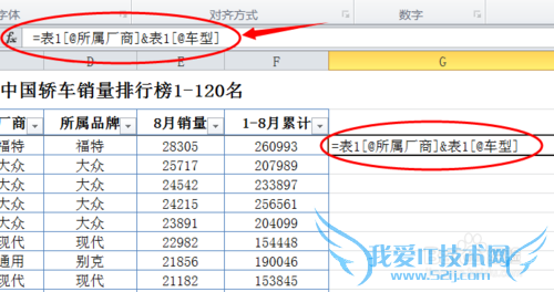 Excel表格中如何合并多个单元格中的内容
