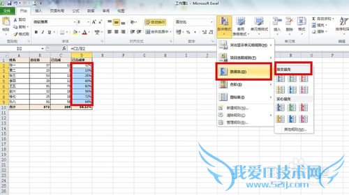 怎样通过Excel条件格式了解进度条