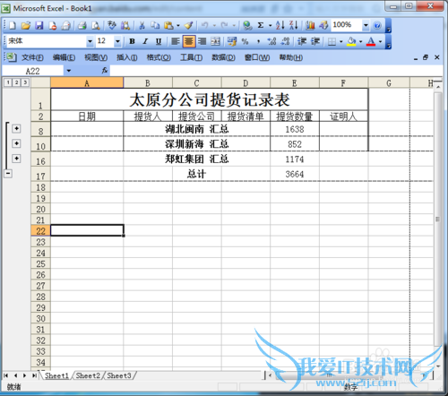 Excel中怎么分类汇总?