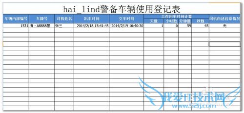 如何利用Excel统计计算车辆使用时间(天时分秒)?