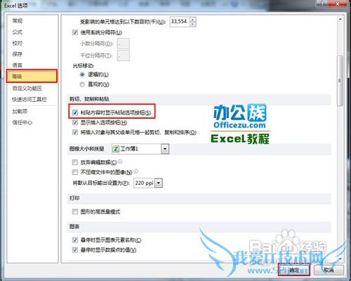 显示粘贴选项功能键在Excel中如何打开