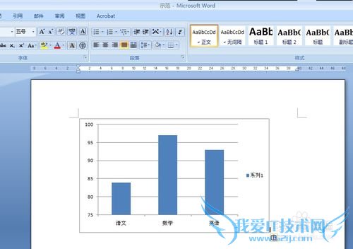 word文档怎样插入excel表格的柱形图(图表)?