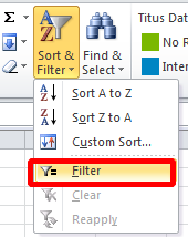 Excel筛选功能举例