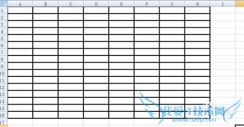 如何将excel中的表格线变粗?