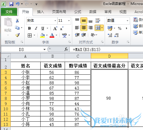 Excelʹý̳̣[14]MAX\ֵ