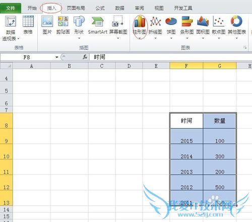 在EXCEL中怎样制作柱状图