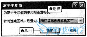Excel2010 如何利用项目选取规则标识数据