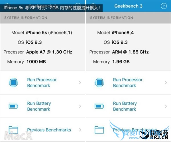 iPhone 5SSEܶԱȣ2GBڴ泬