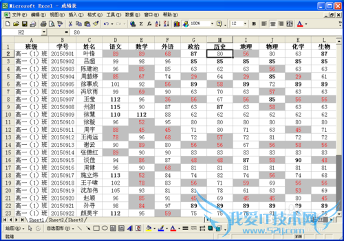 如何设置Excel表格内容的条件格式