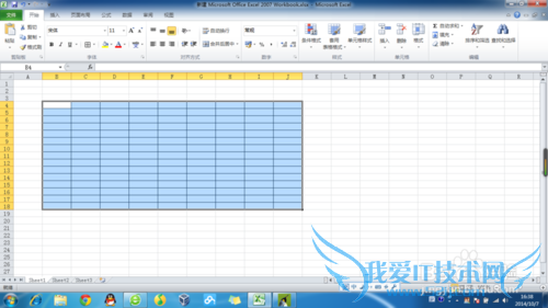 Excel表格如何出现线框