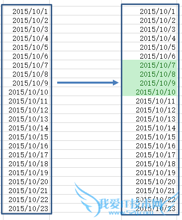 Excel 标注某一时间段