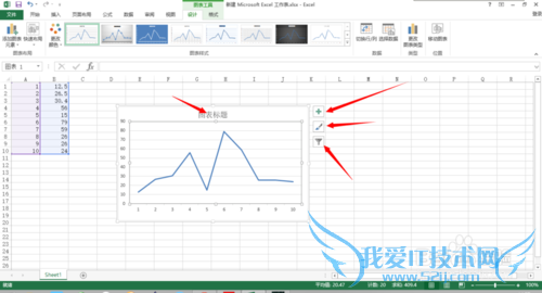 如何使用EXCEL简单生产折线图