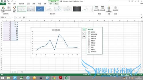 如何使用EXCEL简单生产折线图