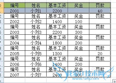 excel中隔行颜色填充的方法