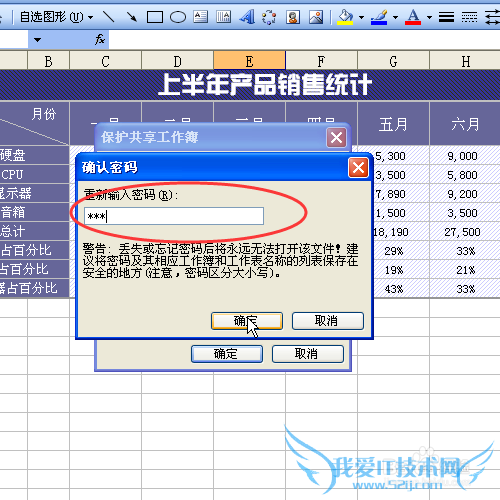 怎样对共享工作簿设置密码保护