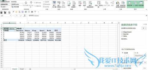 excel 2013创建数据透视表