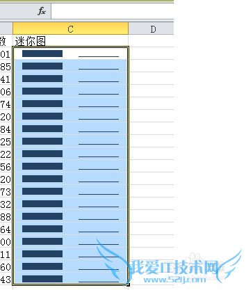 excel表格创建数据迷你图