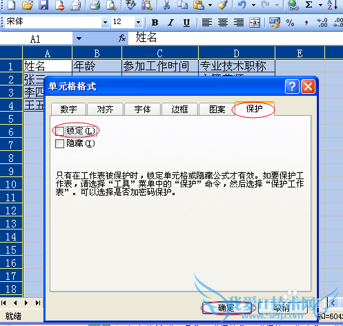 Excel对部分数据进行锁定避免操作错误