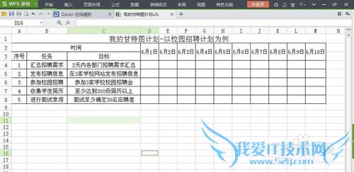 如何用EXCEL甘特图制定工作计划