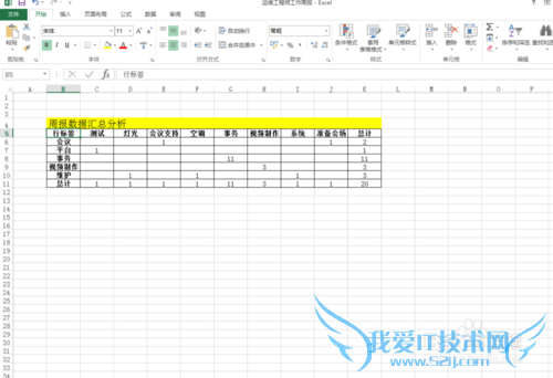 Excel2013如何添加数据透视表