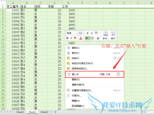 excle给每行数据添加表头