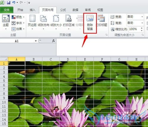 excel表格怎么添加/删除背景图