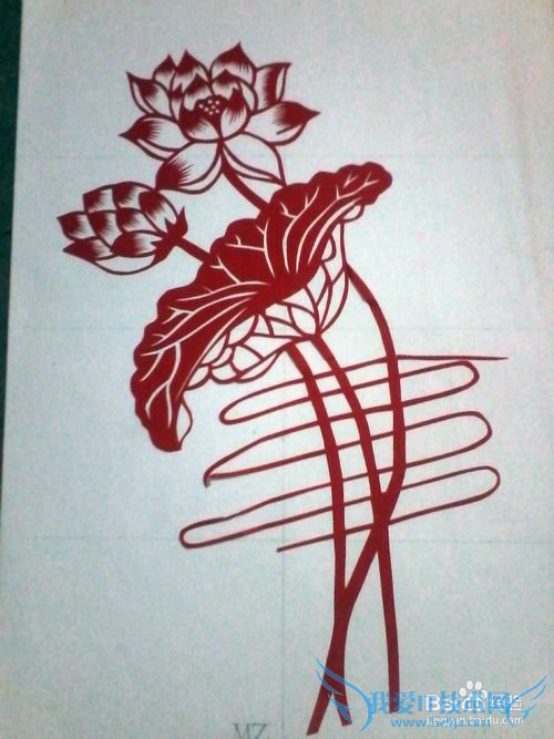 简单装裱剪纸作品