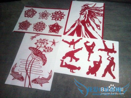 简单装裱剪纸作品