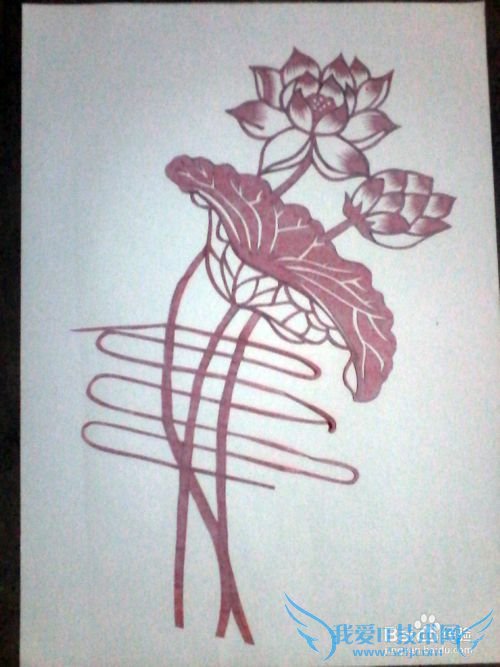 简单装裱剪纸作品