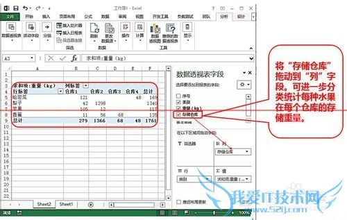 EXCEL怎么制作数据透视表对数据进行分类统计?