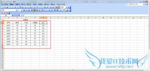 excel中排序方法介绍